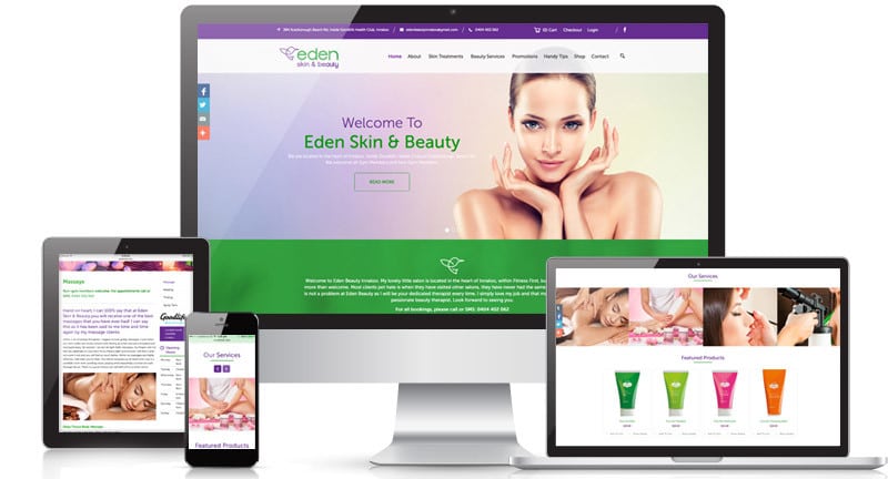 Eden Skin and Beauty Website